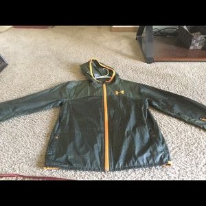 Under Armour Green with Orange Windbreaker